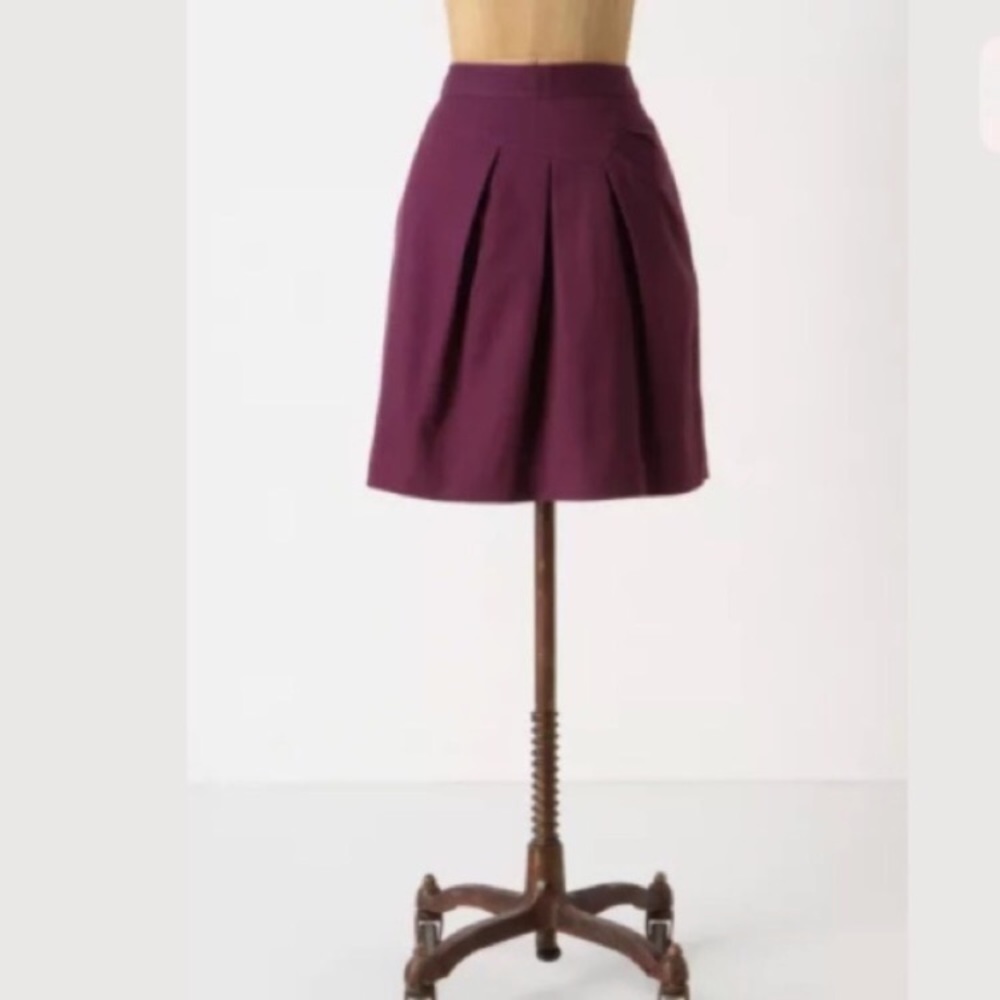Tabitha Anthropologie Runny Yoke Pleated Skirt